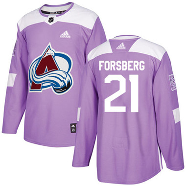 Adidas Avalanche #21 Peter Forsberg Purple Authentic Fights Cancer Stitched NHL Jersey Adidas Avalanche #21 Peter Forsberg Purple Authentic Fights Cancer Stitched NHL Jersey
