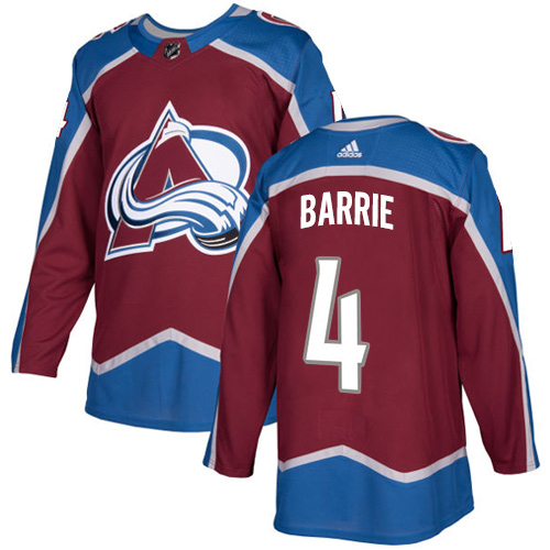 Adidas Avalanche #4 Tyson Barrie Burgundy Home Authentic Stitched NHL Jersey Adidas Avalanche #4 Tyson Barrie Burgundy Home Authentic Stitched NHL Jersey