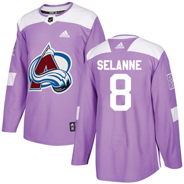 Adidas Avalanche #8 Teemu Selanne Purple Authentic Fights Cancer Stitched NHL Jersey Adidas Avalanche #8 Teemu Selanne Purple Authentic Fights Cancer Stitched NHL Jersey