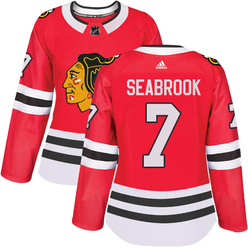 Adidas Blackhawks #7 Brent Seabrook Red Home Authentic Women's Stitched NHL Jersey Adidas Blackhawks #7 Brent Seabrook Red Home Authentic Women's Stitched NHL Jersey
