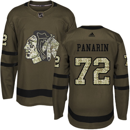 Adidas Blackhawks #72 Artemi Panarin Green Salute to Service Stitched Youth NHL Jersey Adidas Blackhawks #72 Artemi Panarin Green Salute to Service Stitched Youth NHL Jersey