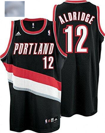 Adidas Blazers #12 LaMarcus Aldridge Black NBA Swingman Jersey