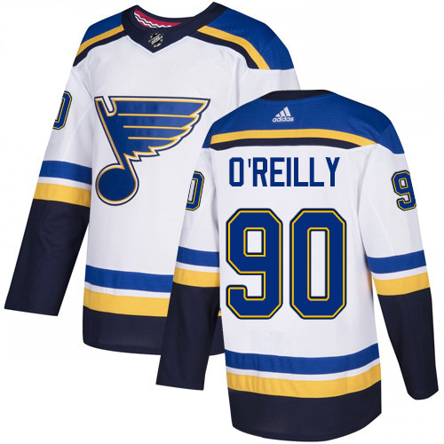Adidas Blues #90 Ryan O'Reilly White Road Authentic Stitched NHL Jersey Adidas Blues #90 Ryan O'Reilly White Road Authentic Stitched NHL Jersey