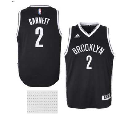 Adidas Brooklyn Nets #2 Kevin Garnett CustomizedBlack NBA Jersey