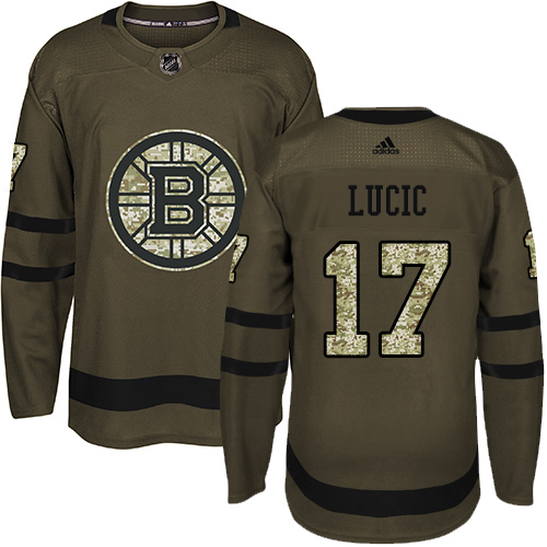 Adidas Bruins #17 Milan Lucic Green Salute to Service Stitched NHL Jersey Adidas Bruins #17 Milan Lucic Green Salute to Service Stitched NHL Jersey