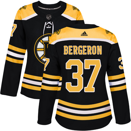 Adidas Bruins #37 Patrice Bergeron Black Home Authentic Women's Stitched NHL Jersey Adidas Bruins #37 Patrice Bergeron Black Home Authentic Women's Stitched NHL Jersey