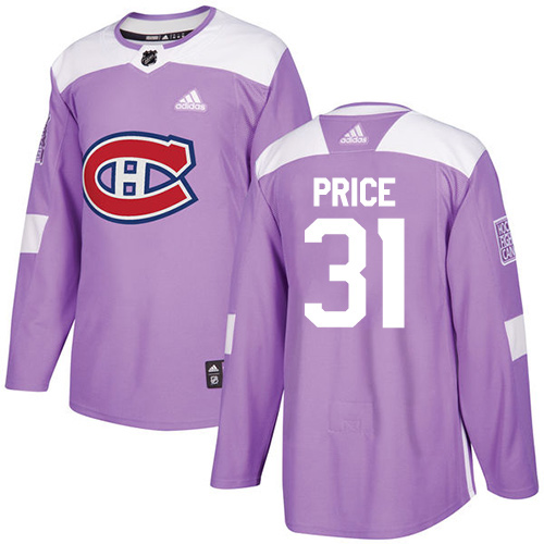 Adidas Canadiens #31 Carey Price Purple Authentic Fights Cancer Stitched Youth NHL Jersey Adidas Canadiens #31 Carey Price Purple Authentic Fights Cancer Stitched Youth NHL Jersey