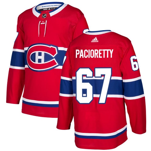 Adidas Canadiens #67 Max Pacioretty Red Home Authentic Stitched Youth NHL Jersey