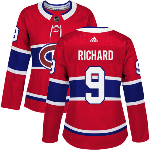 Adidas Canadiens #9 Maurice Richard Red Home Authentic Women's Stitched NHL Jersey Adidas Canadiens #9 Maurice Richard Red Home Authentic Women's Stitched NHL Jersey
