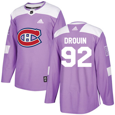 Adidas Canadiens #92 Jonathan Drouin Purple Authentic Fights Cancer Stitched Youth NHL Jersey Adidas Canadiens #92 Jonathan Drouin Purple Authentic Fights Cancer Stitched Youth NHL Jersey