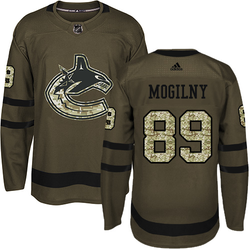 Adidas Canucks #89 Alexander Mogilny Green Salute to Service Youth Stitched NHL Jersey Adidas Canucks #89 Alexander Mogilny Green Salute to Service Youth Stitched NHL Jersey
