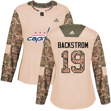 Adidas Capitals #19 Nicklas Backstrom Camo Authentic 2017 Veterans Day Women's Stitched NHL Jersey Adidas Capitals #19 Nicklas Backstrom Camo Authentic 2017 Veterans Day Women's Stitched NHL Jersey