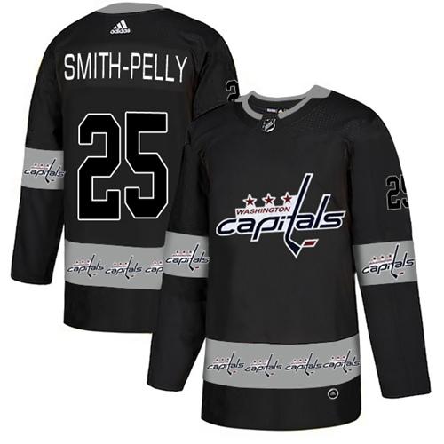 Adidas Capitals #25 Devante Smith-Pelly Black Authentic Team Logo Fashion Stitched NHL Jersey Adidas Capitals #25 Devante Smith-Pelly Black Authentic Team Logo Fashion Stitched NHL Jersey
