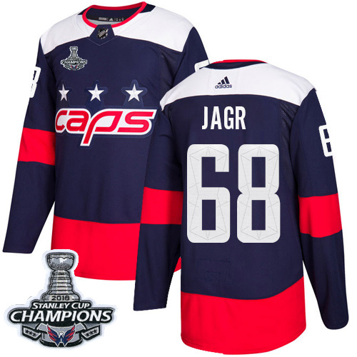 Adidas Capitals #68 Jaromir Jagr Navy Authentic 2018 Stadium Series Stanley Cup Final Champions Stitched NHL Jersey Adidas Capitals #68 Jaromir Jagr Navy Authentic 2018 Stadium Series Stanley Cup Final Champions Stitched NHL Jersey