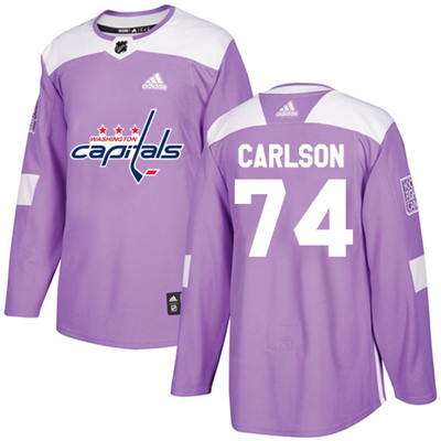 Adidas Capitals #74 John Carlson Purple Authentic Fights Cancer Stitched Youth NHL Jersey Adidas Capitals #74 John Carlson Purple Authentic Fights Cancer Stitched Youth NHL Jersey