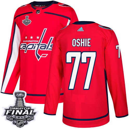 Adidas Capitals #77 T. J. Oshie Red Home Authentic 2018 Stanley Cup Final Stitched Youth NHL Jersey Adidas Capitals #77 T. J. Oshie Red Home Authentic 2018 Stanley Cup Final Stitched Youth NHL Jersey
