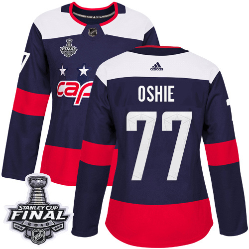 Adidas Capitals #77 T.J. Oshie Navy Authentic 2018 Stadium Series Stanley Cup Final Women's Stitched NHL Jersey Adidas Capitals #77 T.J. Oshie Navy Authentic 2018 Stadium Series Stanley Cup Final Women's Stitched NHL Jersey