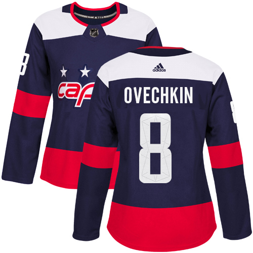 Adidas Capitals #8 Alex Ovechkin Navy Authentic 2018 Stadium Series Women's Stitched NHL Jersey Adidas Capitals #8 Alex Ovechkin Navy Authentic 2018 Stadium Series Women's Stitched NHL Jersey