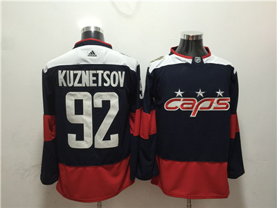Adidas Capitals #92 Evgeny Kuznetsov Navy 2018 NHL Stadium Series Jersey
