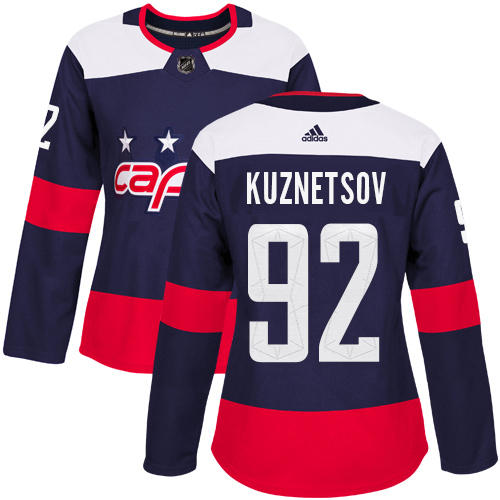 Adidas Capitals #92 Evgeny Kuznetsov Navy Authentic 2018 Stadium Series Women's Stitched NHL Jersey Adidas Capitals #92 Evgeny Kuznetsov Navy Authentic 2018 Stadium Series Women's Stitched NHL Jersey