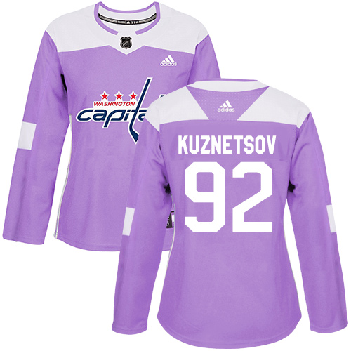Adidas Capitals #92 Evgeny Kuznetsov Purple Authentic Fights Cancer Women's Stitched NHL Jersey Adidas Capitals #92 Evgeny Kuznetsov Purple Authentic Fights Cancer Women's Stitched NHL Jersey