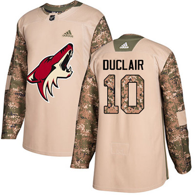 Adidas Coyotes #10 Anthony Duclair Camo Authentic 2017 Veterans Day Stitched Youth NHL Jersey