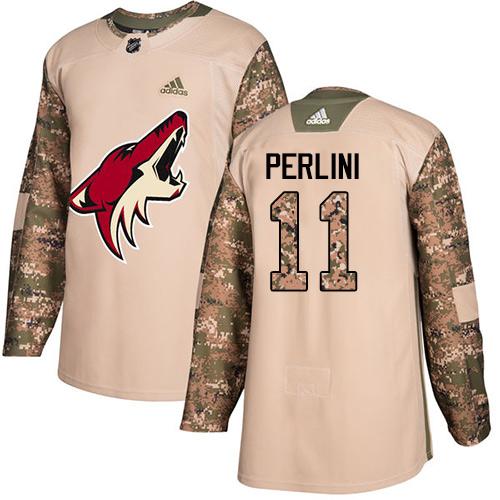 Adidas Coyotes #11 Brendan Perlini Camo Authentic 2017 Veterans Day Stitched NHL Jersey Adidas Coyotes #11 Brendan Perlini Camo Authentic 2017 Veterans Day Stitched NHL Jersey