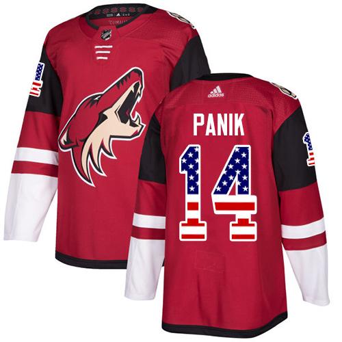 Adidas Coyotes #14 Richard Panik Maroon Home Authentic USA Flag Stitched NHL Jersey Adidas Coyotes #14 Richard Panik Maroon Home Authentic USA Flag Stitched NHL Jersey