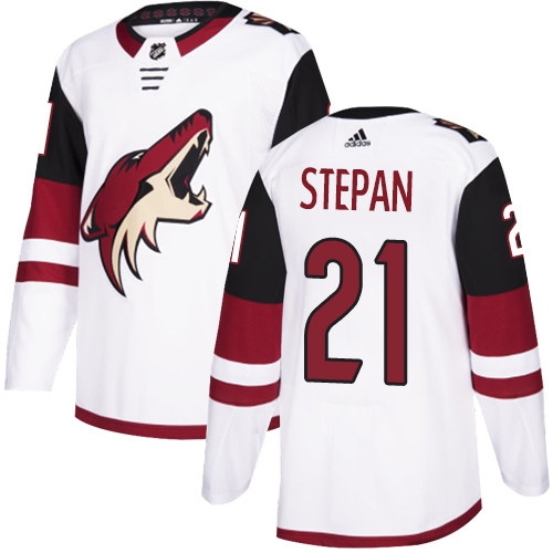 Adidas Coyotes #21 Derek Stepan White Road Authentic Stitched NHL Jersey Adidas Coyotes #21 Derek Stepan White Road Authentic Stitched NHL Jersey