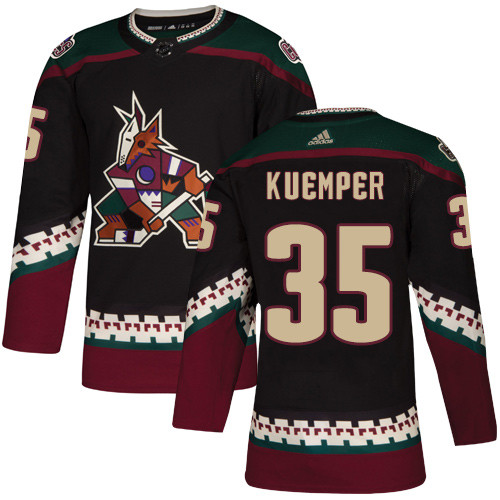 Adidas Coyotes #35 Darcy Kuemper Black Alternate Authentic Stitched NHL Jersey Adidas Coyotes #35 Darcy Kuemper Black Alternate Authentic Stitched NHL Jersey