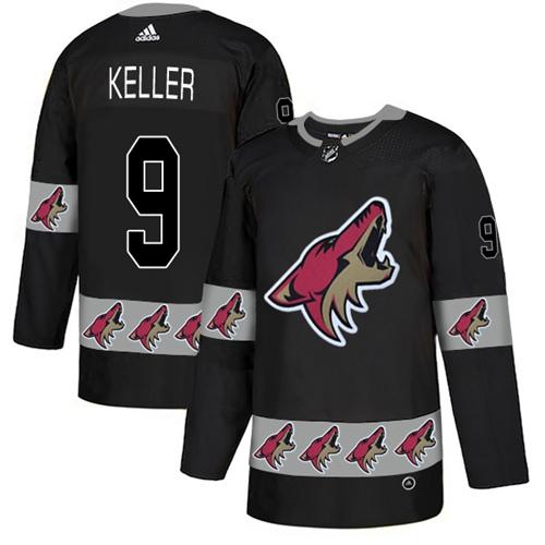Adidas Coyotes #9 Clayton Keller Black Authentic Team Logo Fashion Stitched NHL Jersey Adidas Coyotes #9 Clayton Keller Black Authentic Team Logo Fashion Stitched NHL Jersey