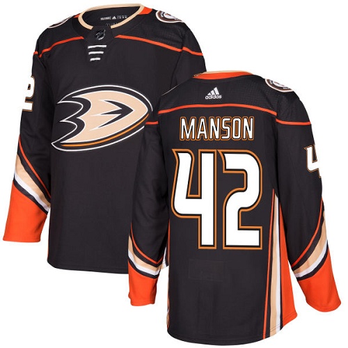 Adidas Ducks #42 Josh Manson Black Home Authentic Stitched NHL Jersey Adidas Ducks #42 Josh Manson Black Home Authentic Stitched NHL Jersey