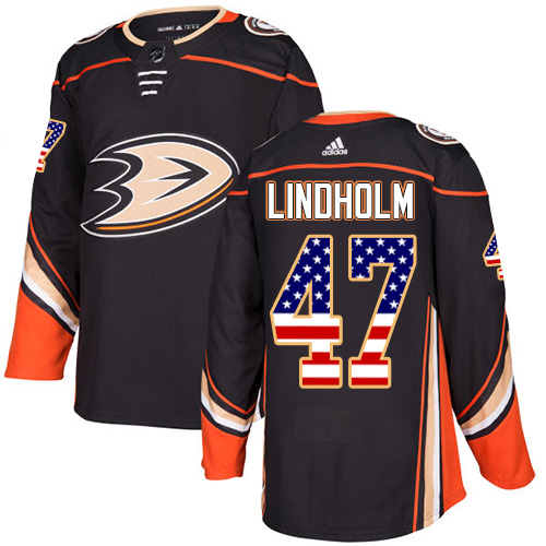 Adidas Ducks #47 Hampus Lindholm Black Home Authentic USA Flag Stitched NHL Jersey Adidas Ducks #47 Hampus Lindholm Black Home Authentic USA Flag Stitched NHL Jersey