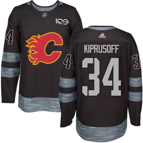 Adidas Flames #34 Miikka Kiprusoff Black 1917-2017 100th Anniversary Stitched NHL Jersey Adidas Flames #34 Miikka Kiprusoff Black 1917-2017 100th Anniversary Stitched NHL Jersey