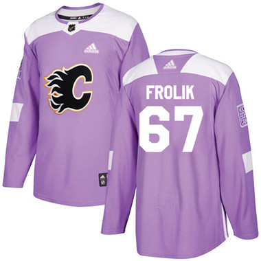 Adidas Flames #67 Michael Frolik Purple Authentic Fights Cancer Stitched NHL Jersey Adidas Flames #67 Michael Frolik Purple Authentic Fights Cancer Stitched NHL Jersey