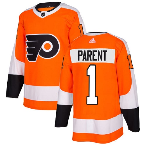 Adidas Flyers #1 Bernie Parent Orange Home Authentic Stitched Youth NHL Jersey Adidas Flyers #1 Bernie Parent Orange Home Authentic Stitched Youth NHL Jersey