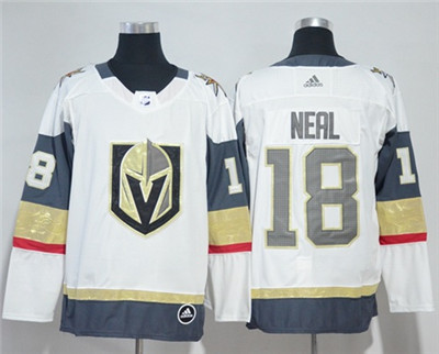 Adidas Golden Knights #18 James Neal White Road Authentic Stitched Youth NHL Jersey
