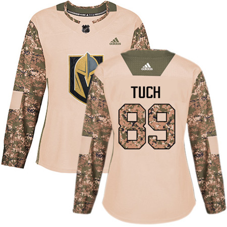 Adidas Golden Knights #89 Alex Tuch Camo Authentic 2017 Veterans Day Women's Stitched NHL Jersey
