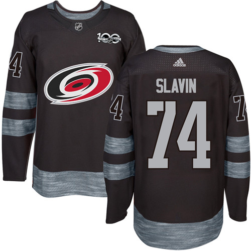 Adidas Hurricanes #74 Jaccob Slavin Black 1917-2017 100th Anniversary Stitched NHL Jersey Adidas Hurricanes #74 Jaccob Slavin Black 1917-2017 100th Anniversary Stitched NHL Jersey