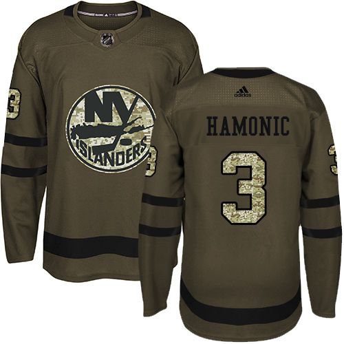 Adidas Islanders #3 Travis Hamonic Green Salute to Service Stitched NHL Jersey Adidas Islanders #3 Travis Hamonic Green Salute to Service Stitched NHL Jersey