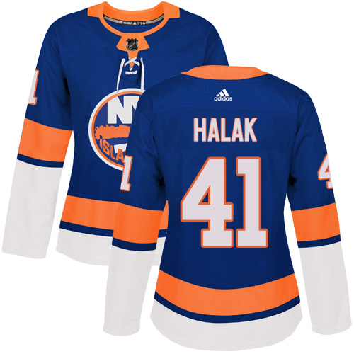 Adidas Islanders #41 Jaroslav Halak Royal Blue Home Authentic Women's Stitched NHL Jersey
