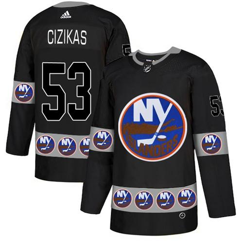 Adidas Islanders #53 Casey Cizikas Black Authentic Team Logo Fashion Stitched NHL Jersey Adidas Islanders #53 Casey Cizikas Black Authentic Team Logo Fashion Stitched NHL Jersey