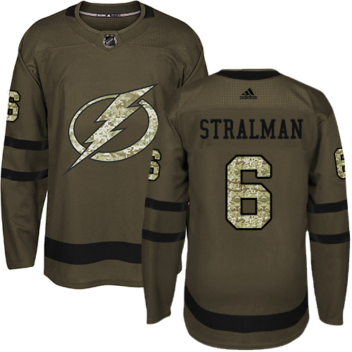 Adidas Lightning #6 Anton Stralman Green Salute to Service Stitched NHL Jersey Adidas Lightning #6 Anton Stralman Green Salute to Service Stitched NHL Jersey