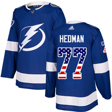 Adidas Lightning #77 Victor Hedman Blue Home Authentic USA Flag Stitched Youth NHL Jersey Adidas Lightning #77 Victor Hedman Blue Home Authentic USA Flag Stitched Youth NHL Jersey
