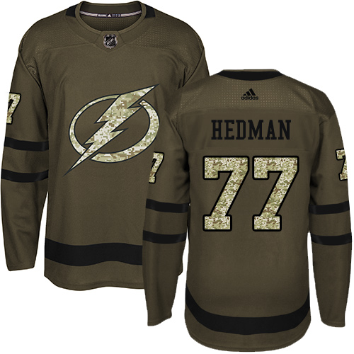 Adidas Lightning #77 Victor Hedman Green Salute to Service Stitched NHL Jersey Adidas Lightning #77 Victor Hedman Green Salute to Service Stitched NHL Jersey