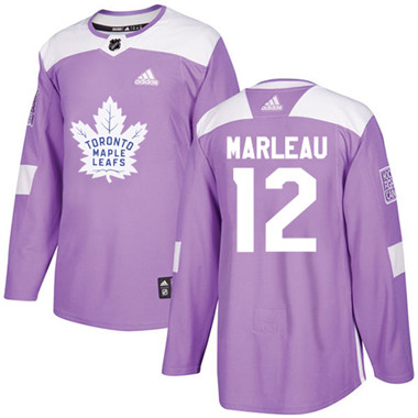 Adidas Maple Leafs #12 Patrick Marleau Purple Authentic Fights Cancer Stitched Youth NHL Jersey
