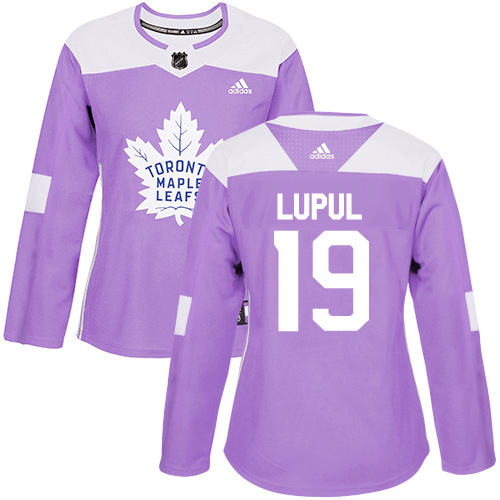 Adidas Maple Leafs #19 Joffrey Lupul Purple Authentic Fights Cancer Women's Stitched NHL Jersey Adidas Maple Leafs #19 Joffrey Lupul Purple Authentic Fights Cancer Women's Stitched NHL Jersey