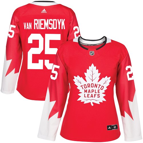 Adidas Maple Leafs #25 James Van Riemsdyk Red Team Canada Authentic Women's Stitched NHL Jersey Adidas Maple Leafs #25 James Van Riemsdyk Red Team Canada Authentic Women's Stitched NHL Jersey