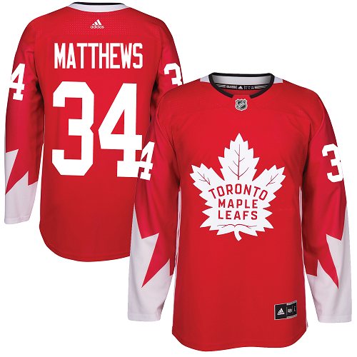 Adidas Maple Leafs #34 Auston Matthews Red Team Canada Authentic Stitched Youth NHL Jersey Adidas Maple Leafs #34 Auston Matthews Red Team Canada Authentic Stitched Youth NHL Jersey