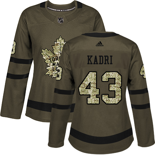 Adidas Maple Leafs #43 Nazem Kadri Green Salute to Service Women's Stitched NHL Jersey Adidas Maple Leafs #43 Nazem Kadri Green Salute to Service Women's Stitched NHL Jersey